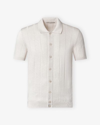 LHDA - Polo shirt ribbed cotton - Sand