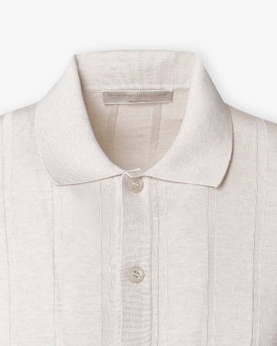 LHDA - Polo shirt ribbed cotton - Sand