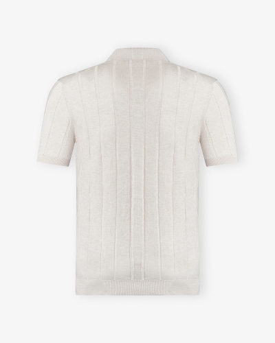 LHDA - Polo shirt ribbed cotton - Sand