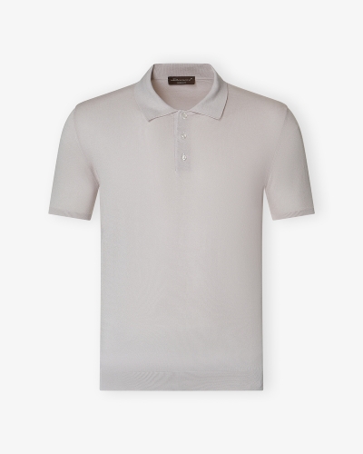 Polo pima cotton - Taupe