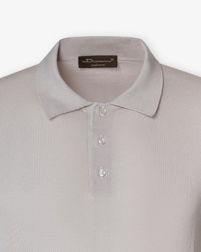 Polo pima cotton - Taupe