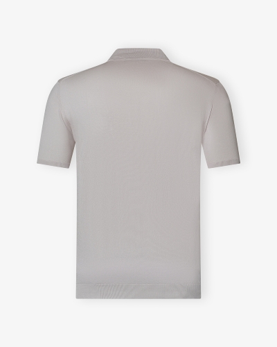Polo pima cotton - Taupe