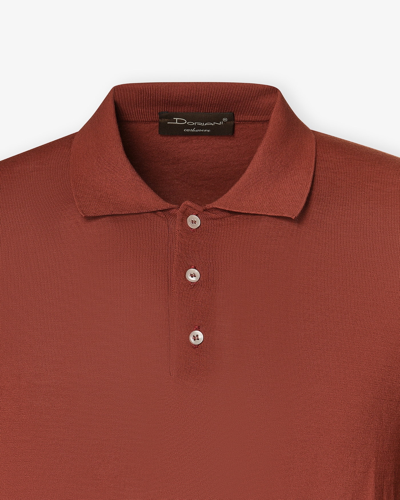 Polo cotton crepe - Terracotta