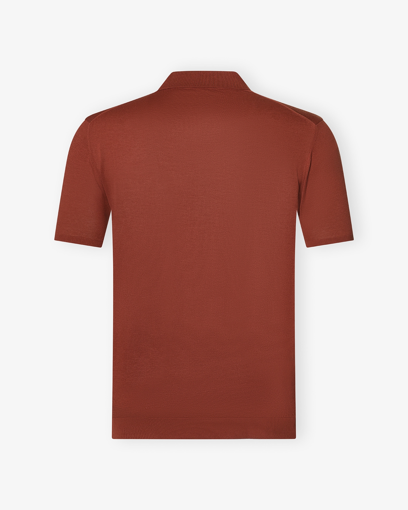 Polo cotton crepe - Terracotta