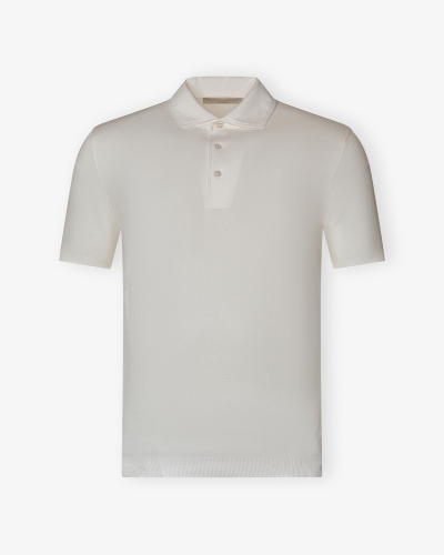 Polo short sleeve - Extra fine cotton - White