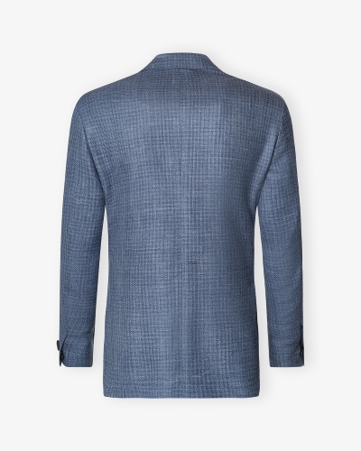 Jacket sartoria light - Wool silk linen - Light blue