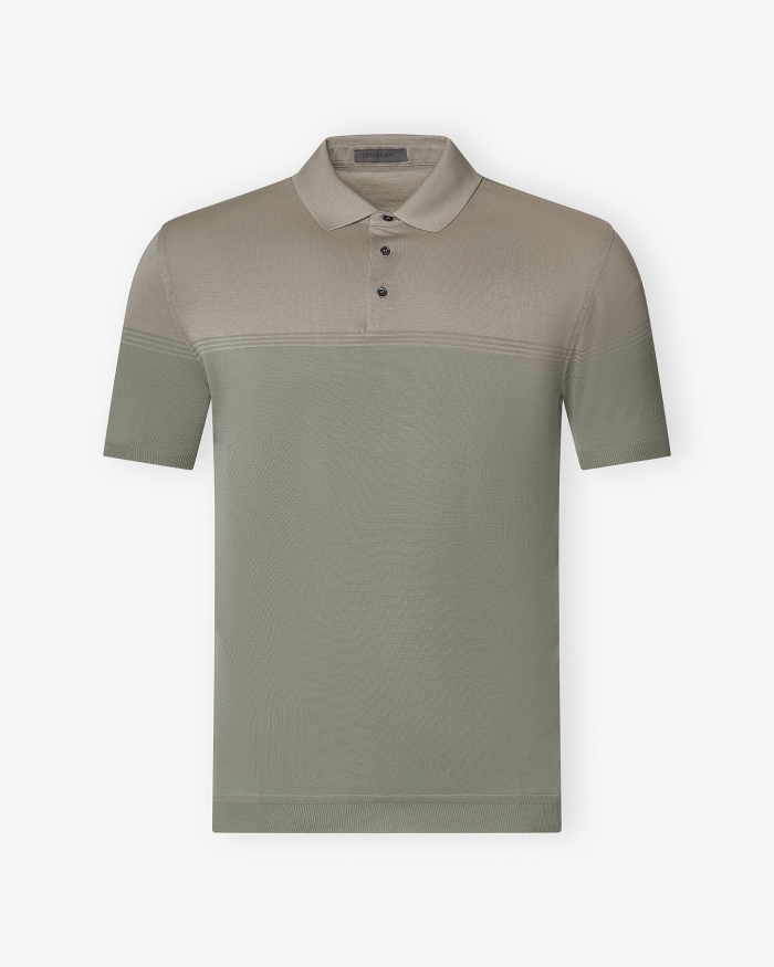 CORNELIANI Polo short sleeve cotton - Olive