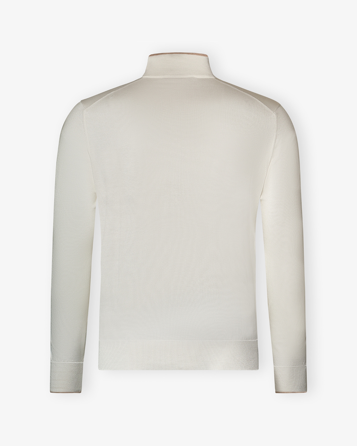 Full zip silk cotton - White