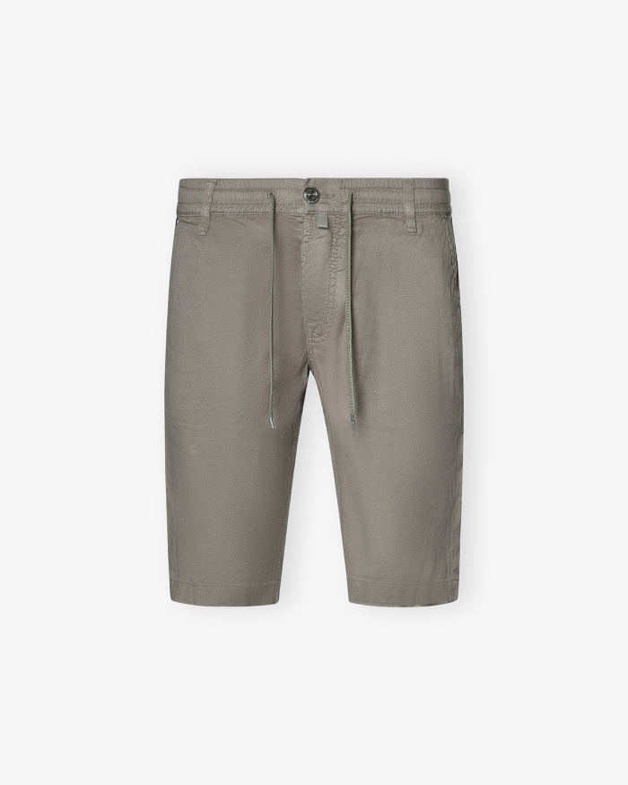 JACOB COHËN Short Leo - Cotton linen - Greige