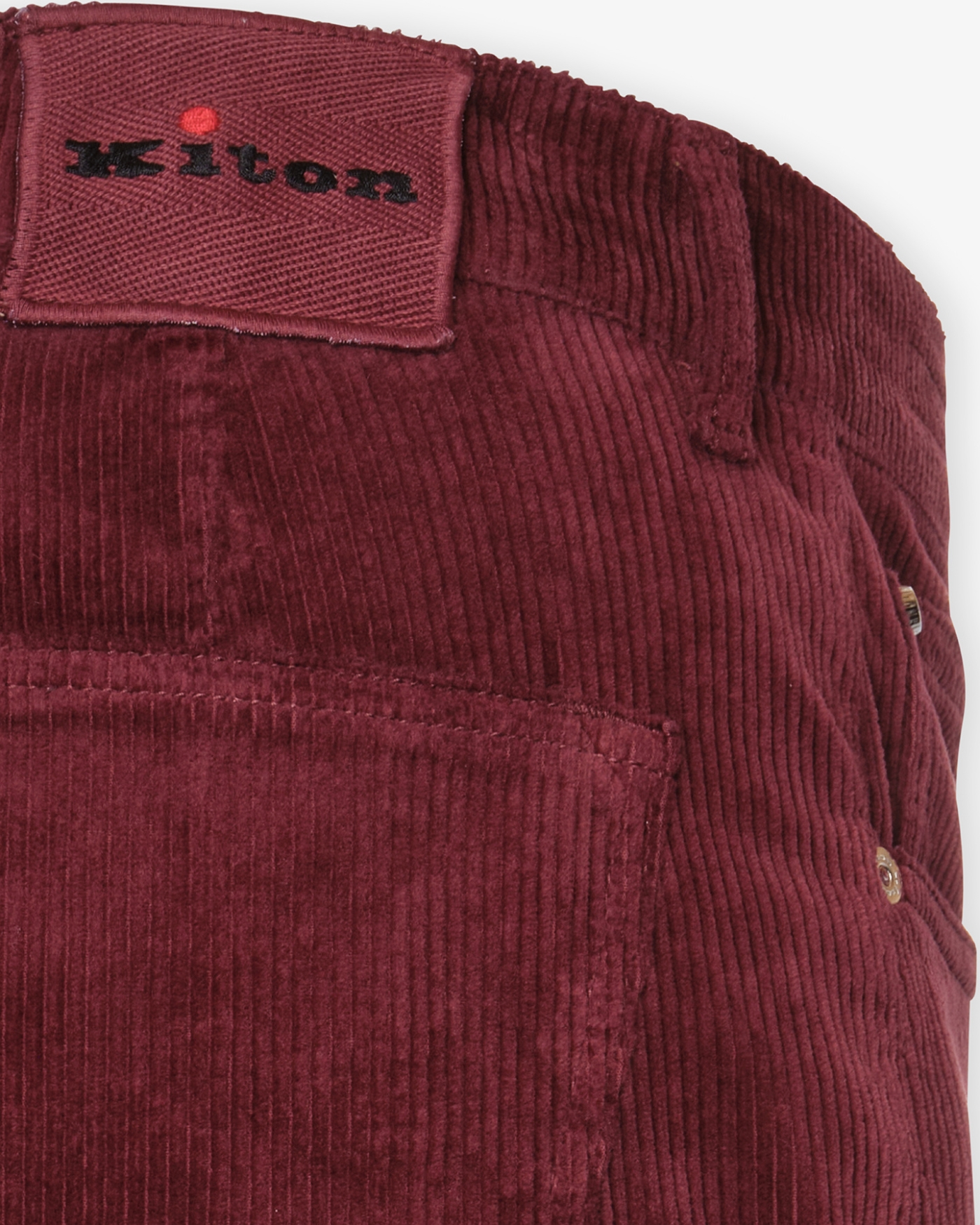 Kiton - Trousers corduroy - Bordeaux