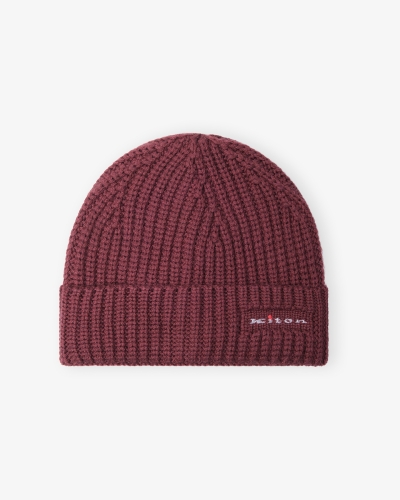Kiton - Beanie pure wool - Bordeaux