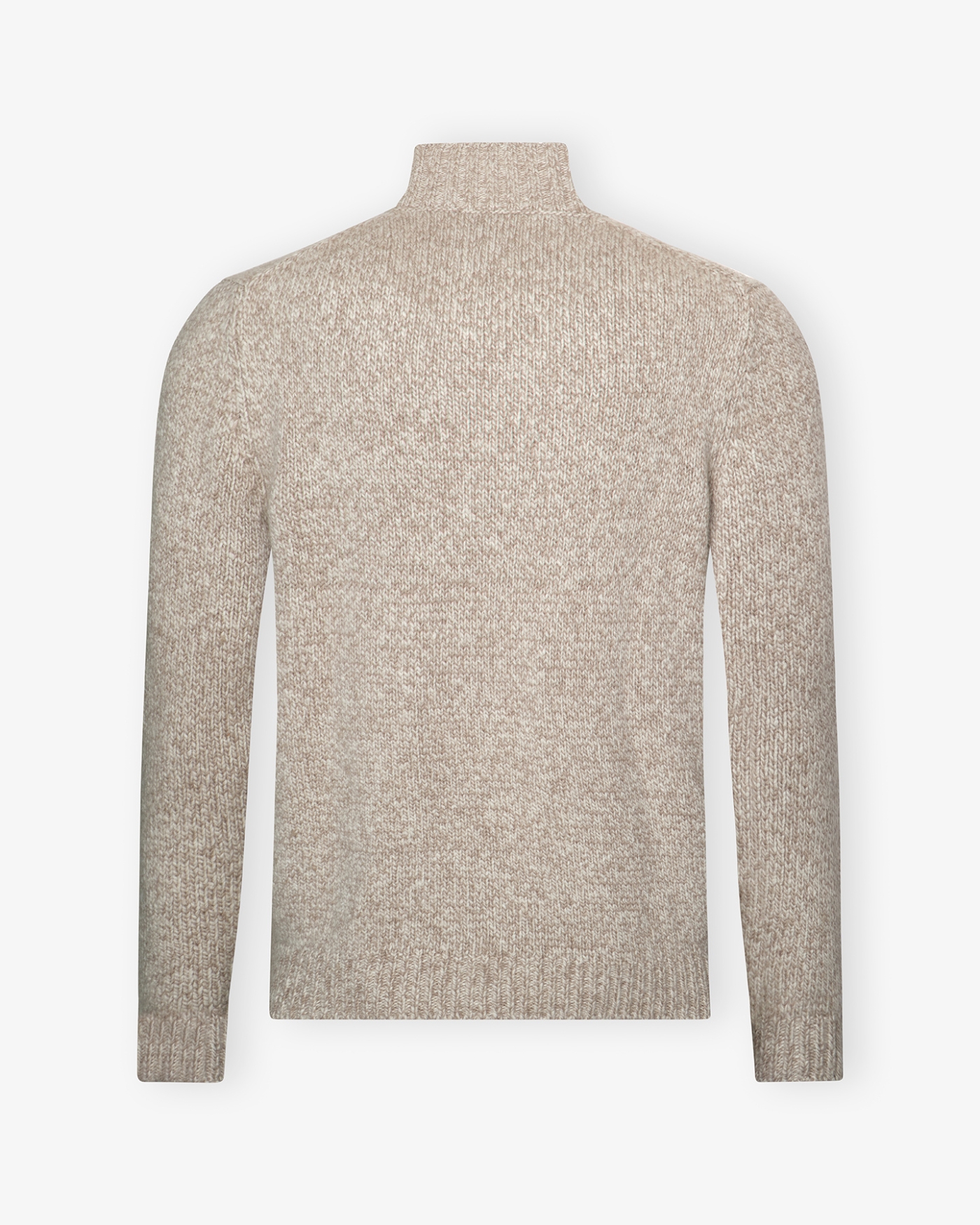 Fedeli - Half zip cashmere - Greige melange
