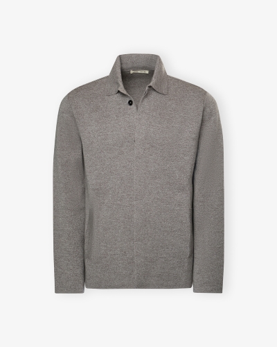 Maurizio Baldassari - Virgin wool vest hidden button - Greige