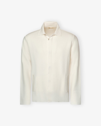 Maurizio Baldassari - Virgin wool vest hidden button - Cream