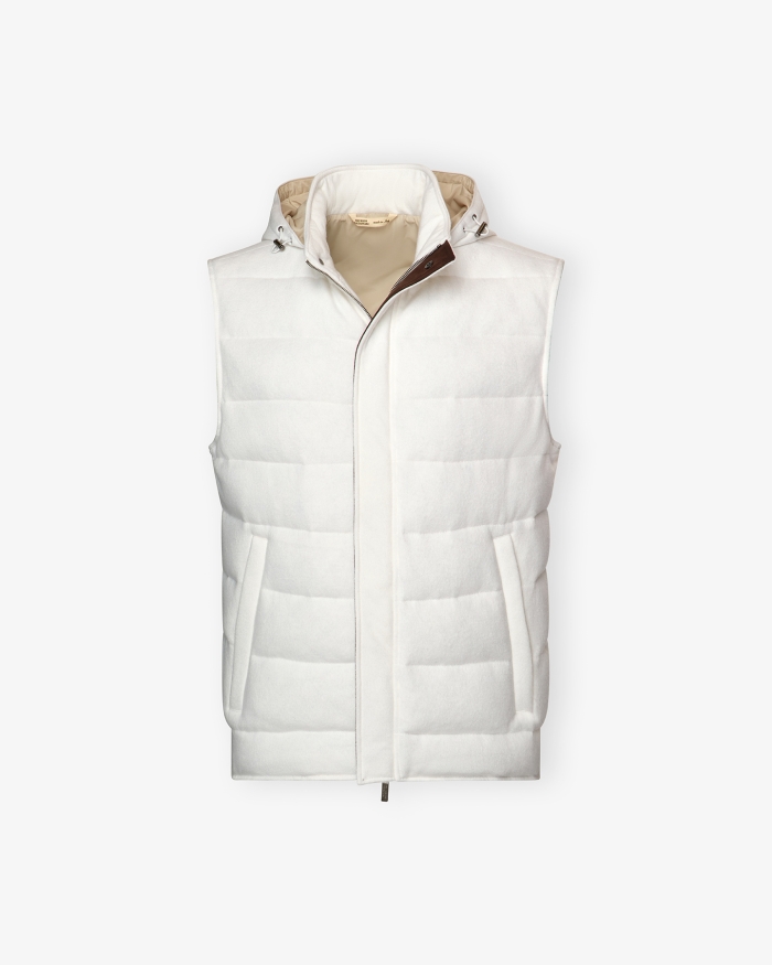 MAURIZIO BALDASSARI Maurizio Baldassari - Gilet virgin wool - Cream white
