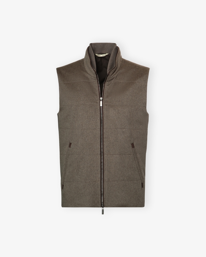MAURIZIO BALDASSARI Maurizio Baldassari - Gilet cashmere - Greige
