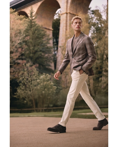 Borrelli Napoli - Jacket wool silk - Brown