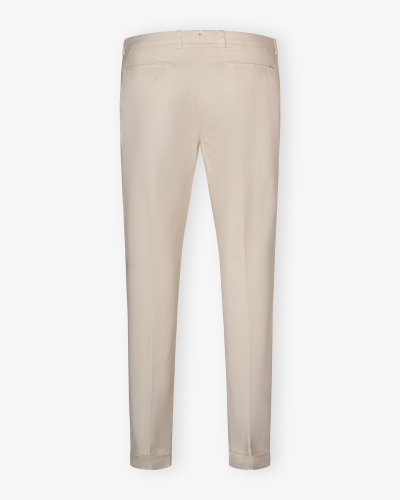 Berwich - Trousers cotton stretch - Cream white