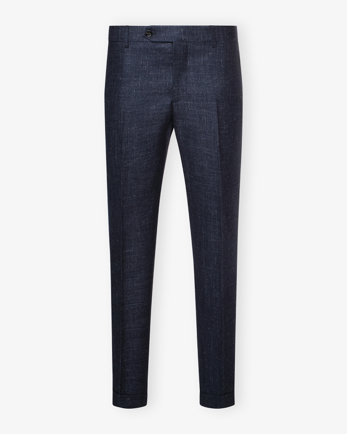 BERWICH Berwich x Fratelli - Trousers wool silk - Navy