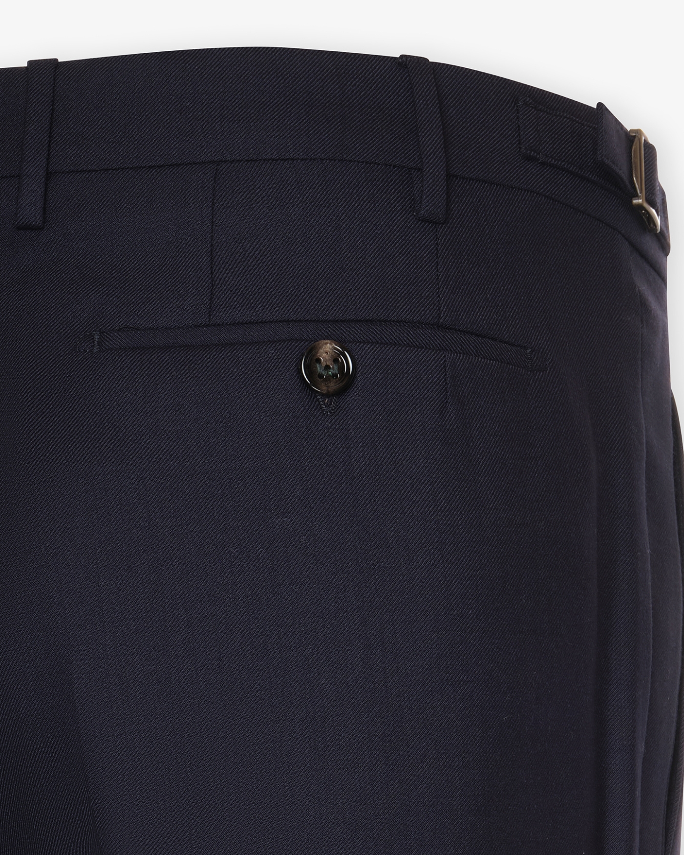 Berwich - Trousers retrolong wool - Navy