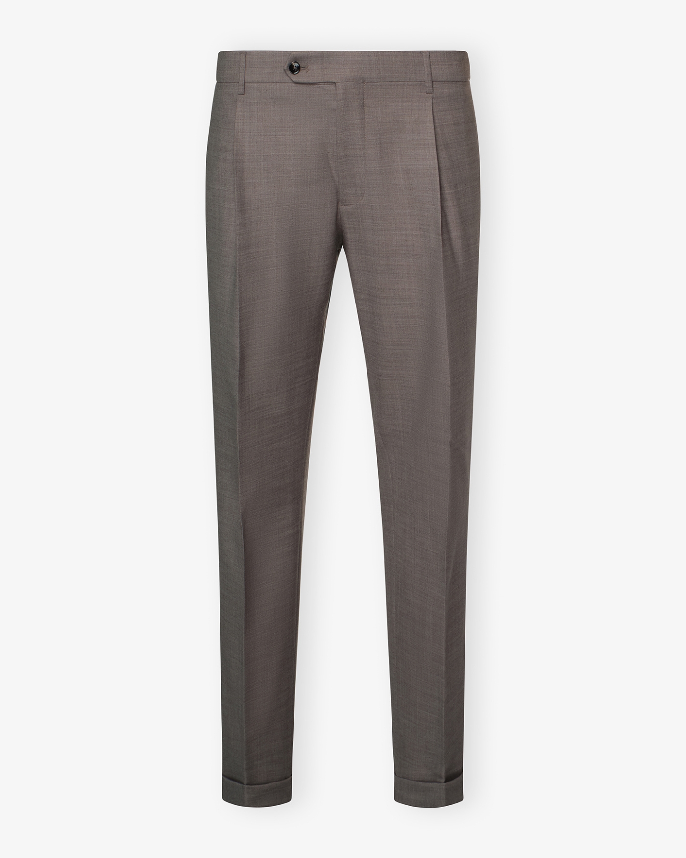 Berwich - Trousers retrolong wool - Greige