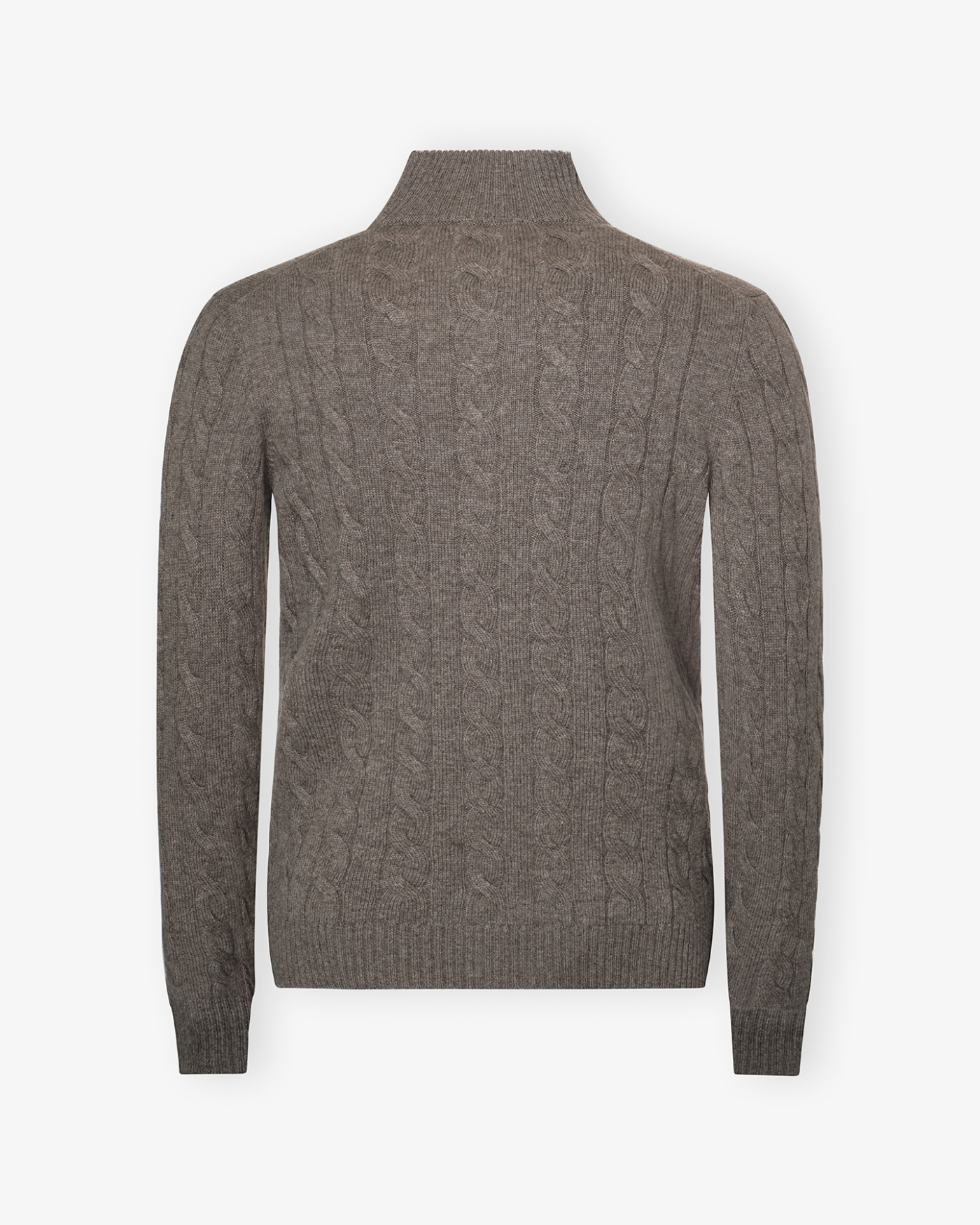 LHDA - Cashmere buttoned placket pullover - Greige