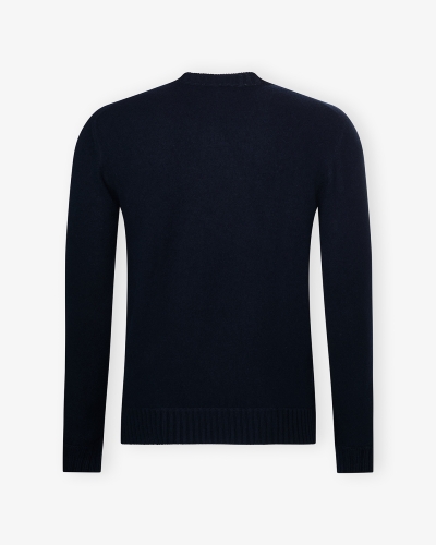 LHDA - Round crewneck cashmere - Navy