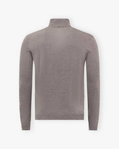 LHDA - Half zip virgin wool - Greige