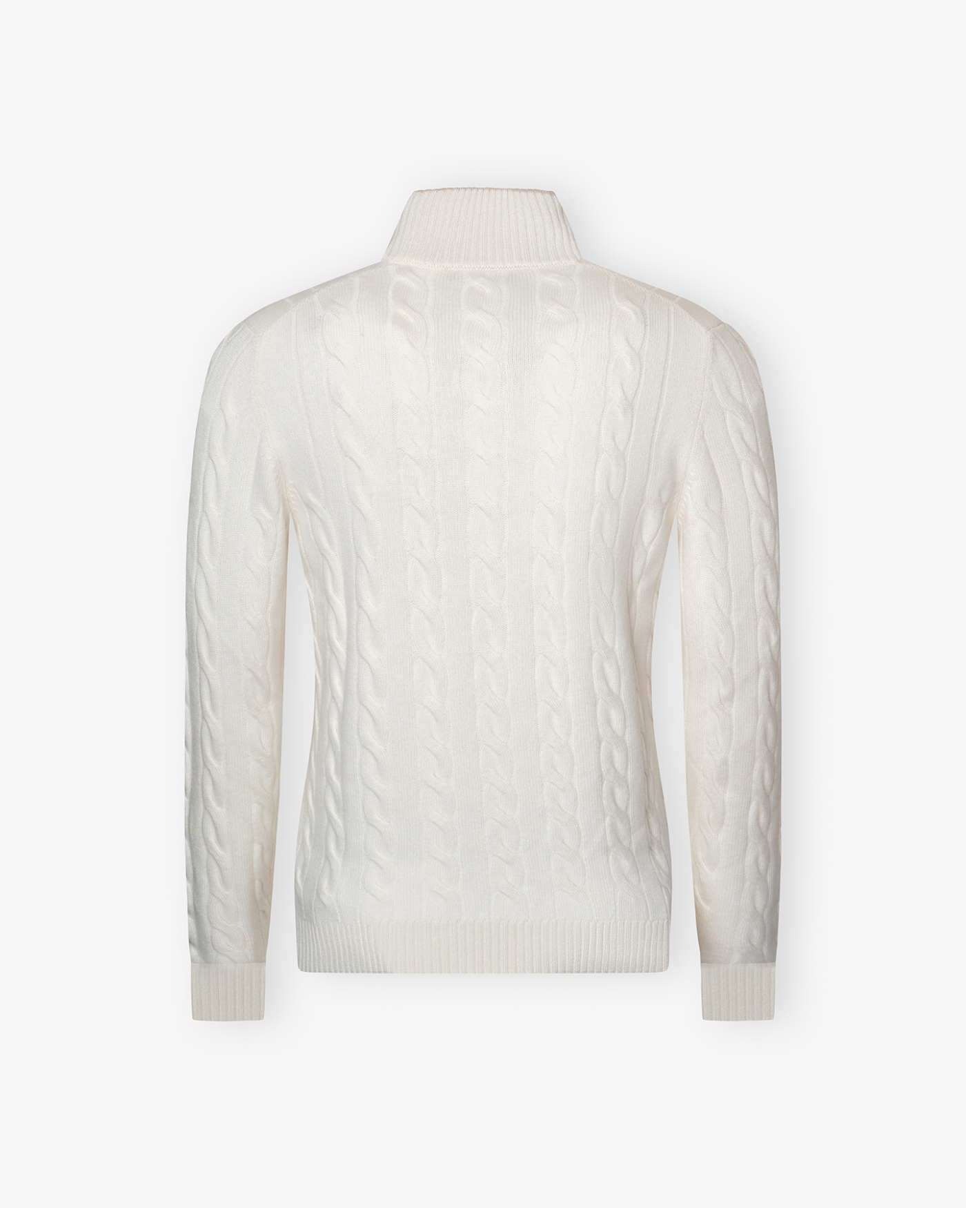 LHDA - Cashmere buttoned placket pullover - Cream