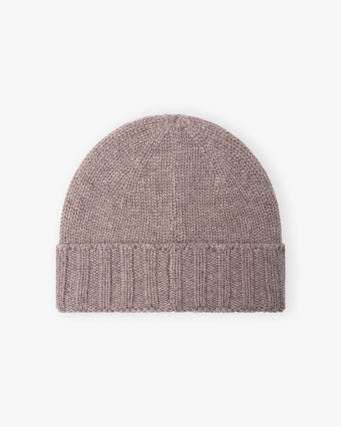 LES HOMMES D'AMSTERDAM LHDA - Beanie cashmere - Greige