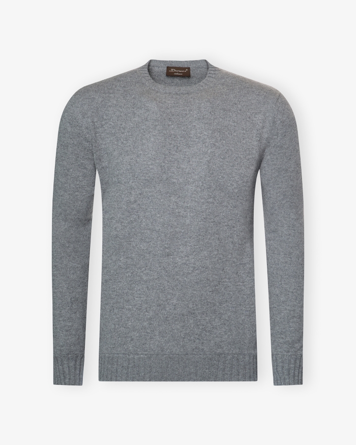 DORIANI CASHMERE Doriani Cashmere - Round neck cashmere - Grey 158955993