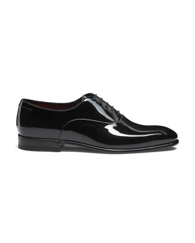 Santoni - Patent leather Oxford shoe - Black