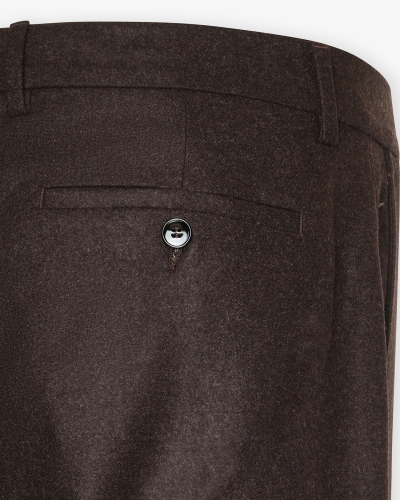 Berwich x VBC - Trousers flannel - Brown