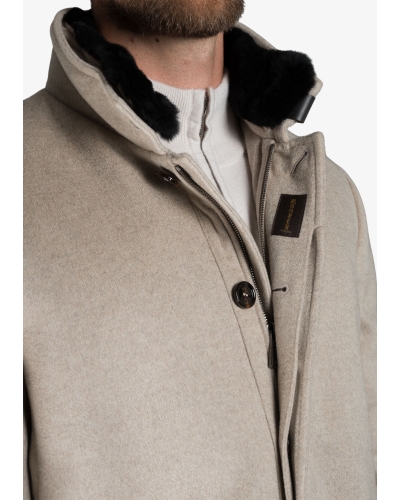 MooRER - Coat baby cashmere - Taupe