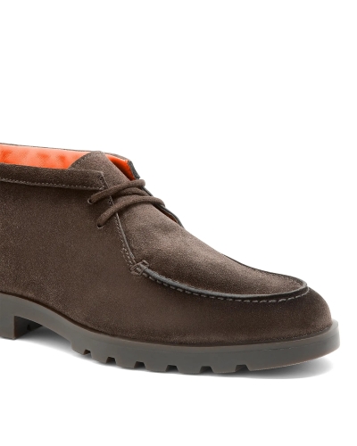Santoni - Suede desert boot - Brown