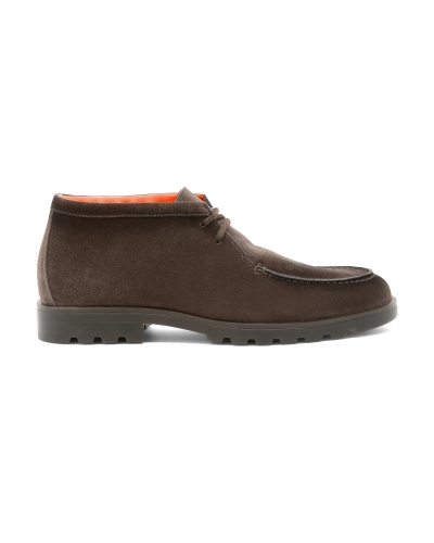 Santoni - Suede desert boot - Brown
