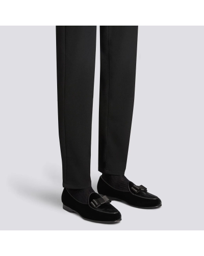 Santoni - Velvet loafer - Black