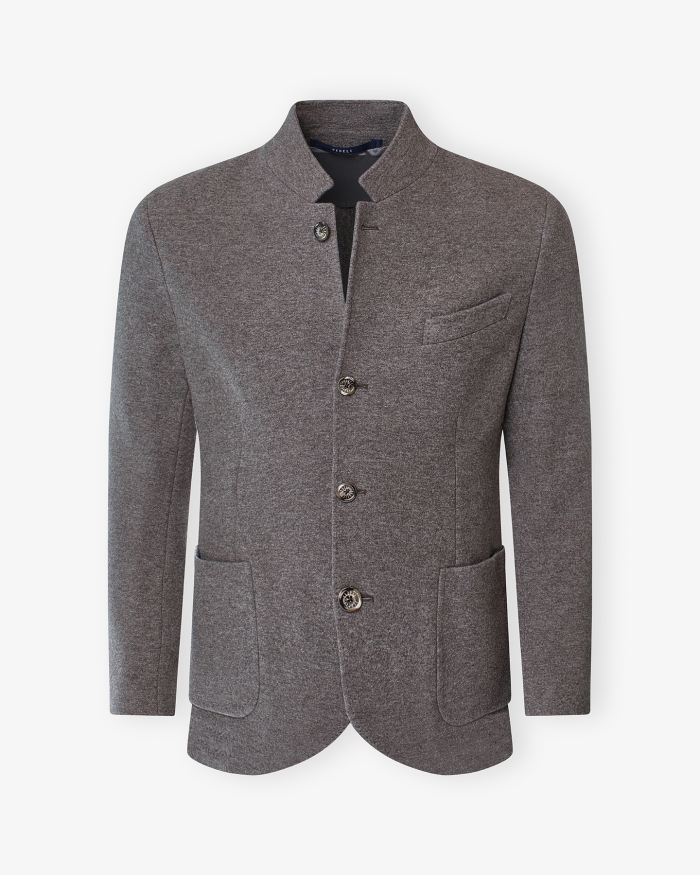 FEDELI Fedeli - Jacket cashmere - Dark greige