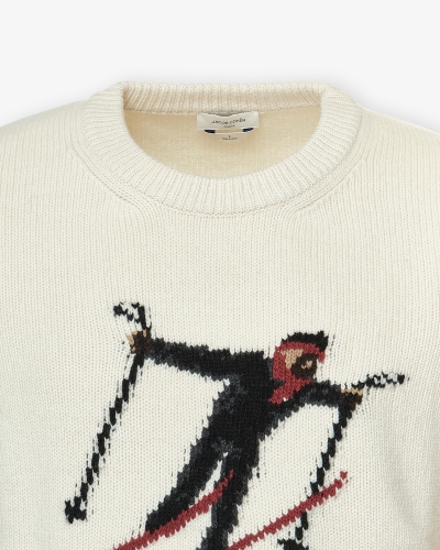 JC - Après-ski - Round neck wool cashmere - Offwhite