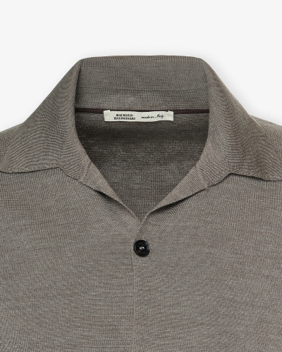 Maurizio Baldassari - Virgin wool knitted vest - Greige