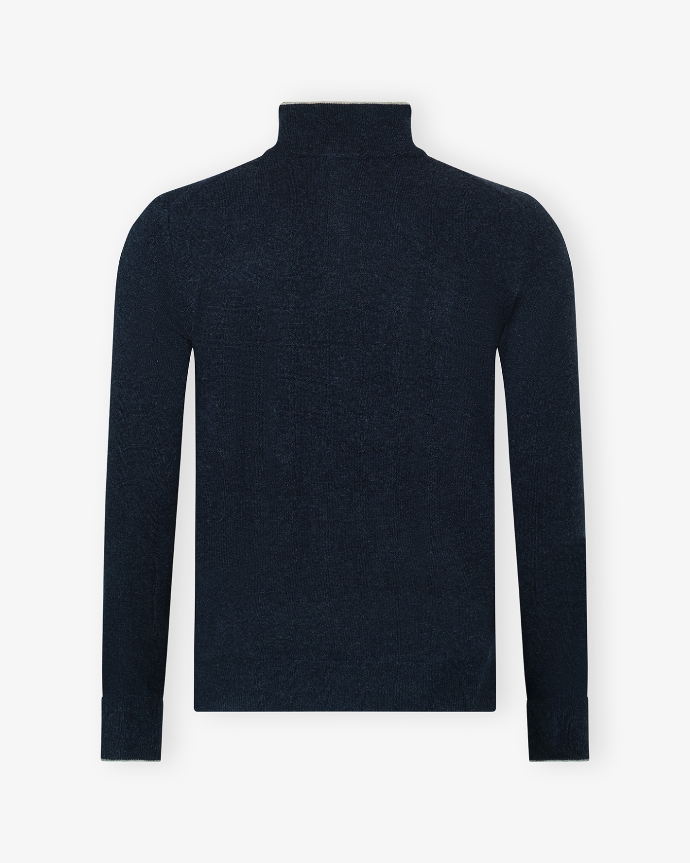 Fedeli - Half zip wool cashmere - Navy