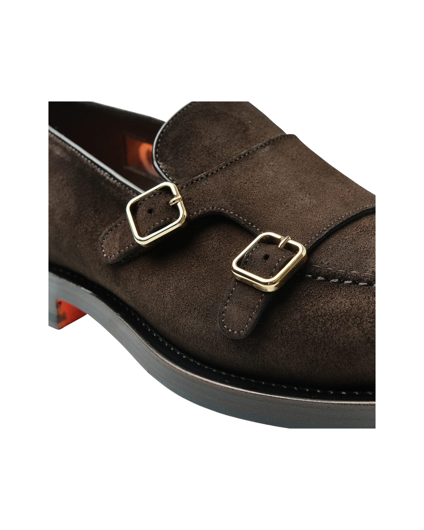 Santoni - Calf suede loafer - Goodyear - Brown