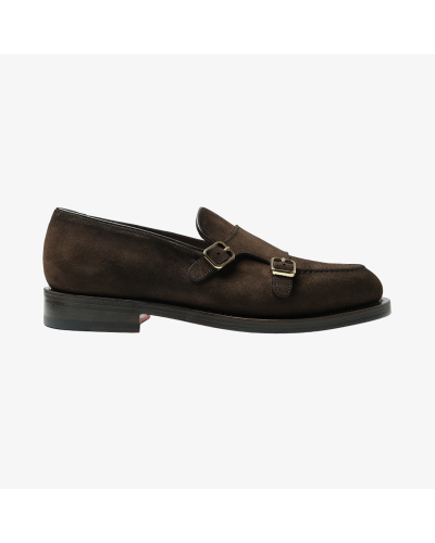 Santoni - Calf suede loafer - Goodyear - Brown