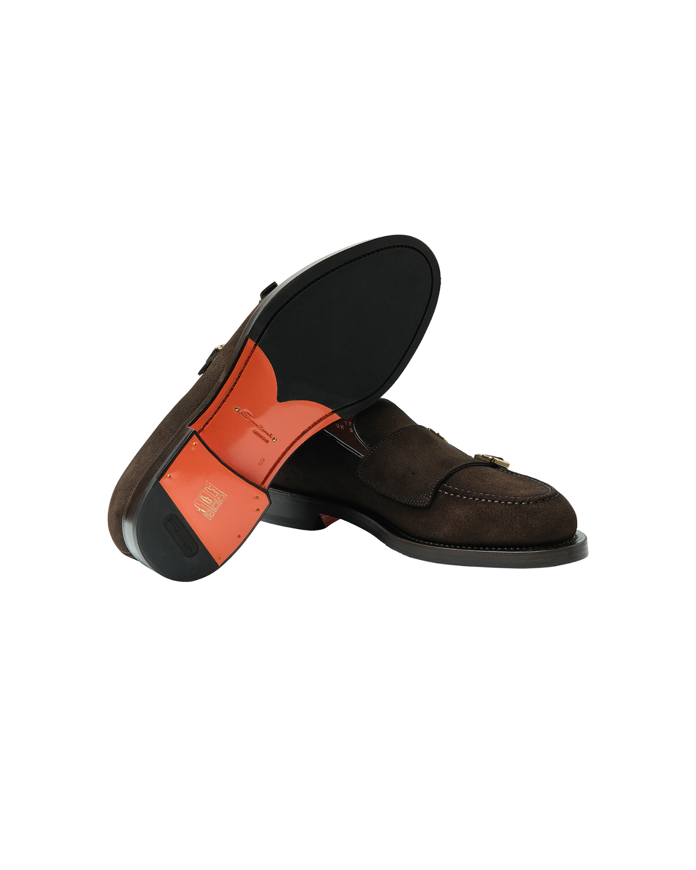 Santoni - Calf suede loafer - Goodyear - Brown