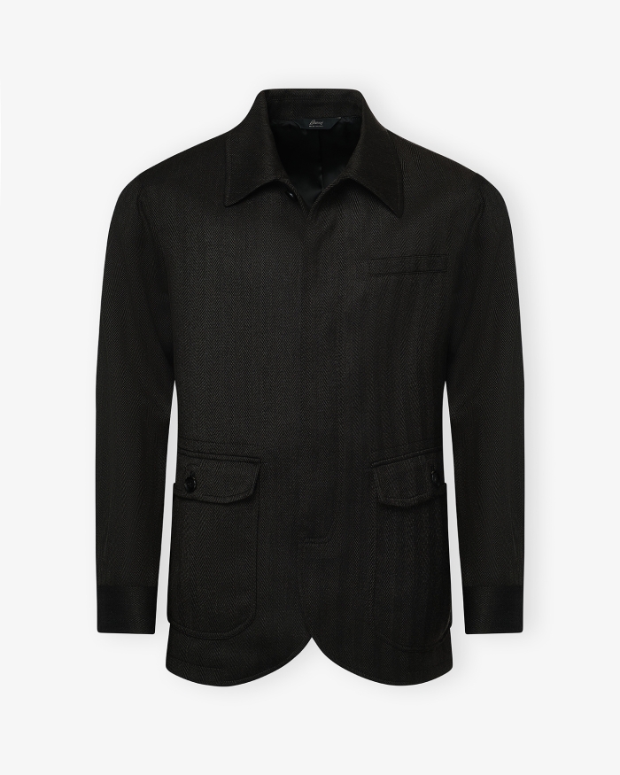 BRIONI Brioni - Hunting jacket - Wool - Dark brown