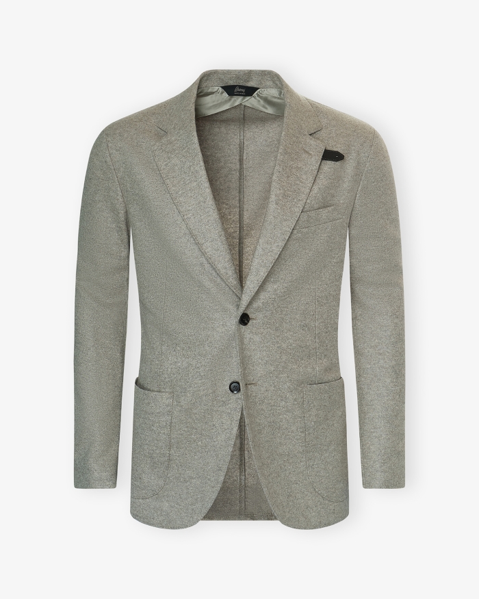 BRIONI Brioni - Jersey blazer - Cashmere - Greige