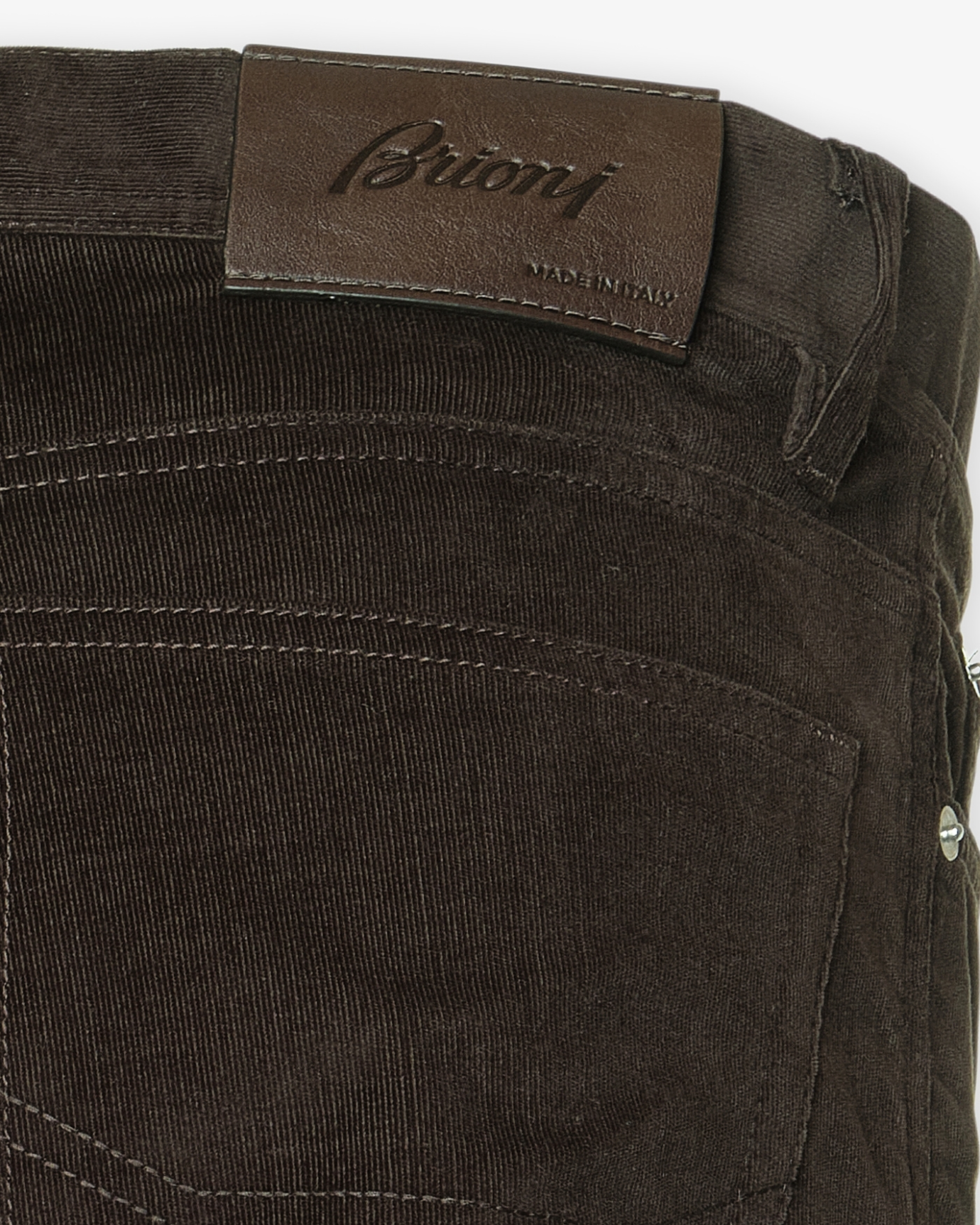 Brioni - 5-pocket cotton corduroy - Brown