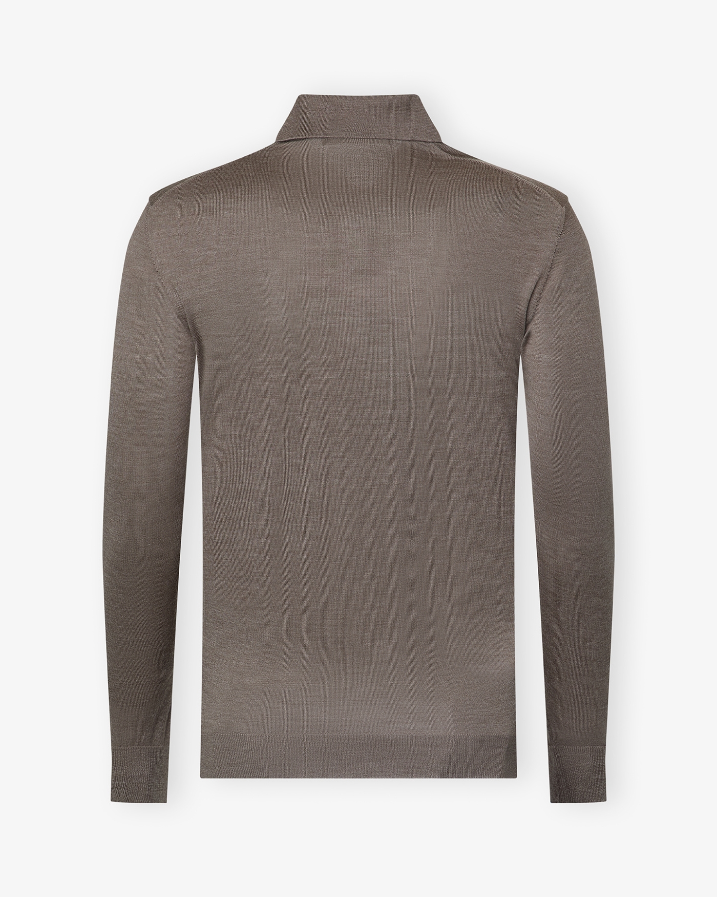 LHDA - Polo long sleeve wool silk - Light brown
