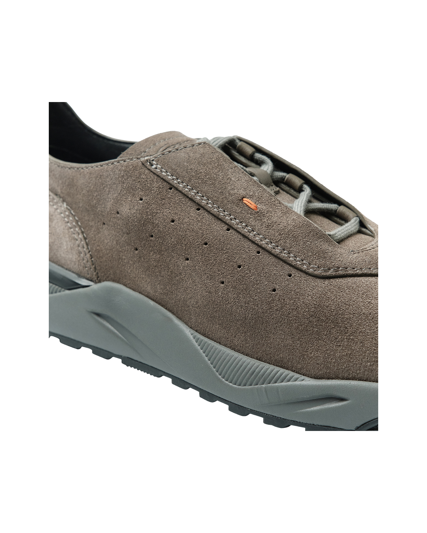 Santoni - Sneaker calf suede - Greige