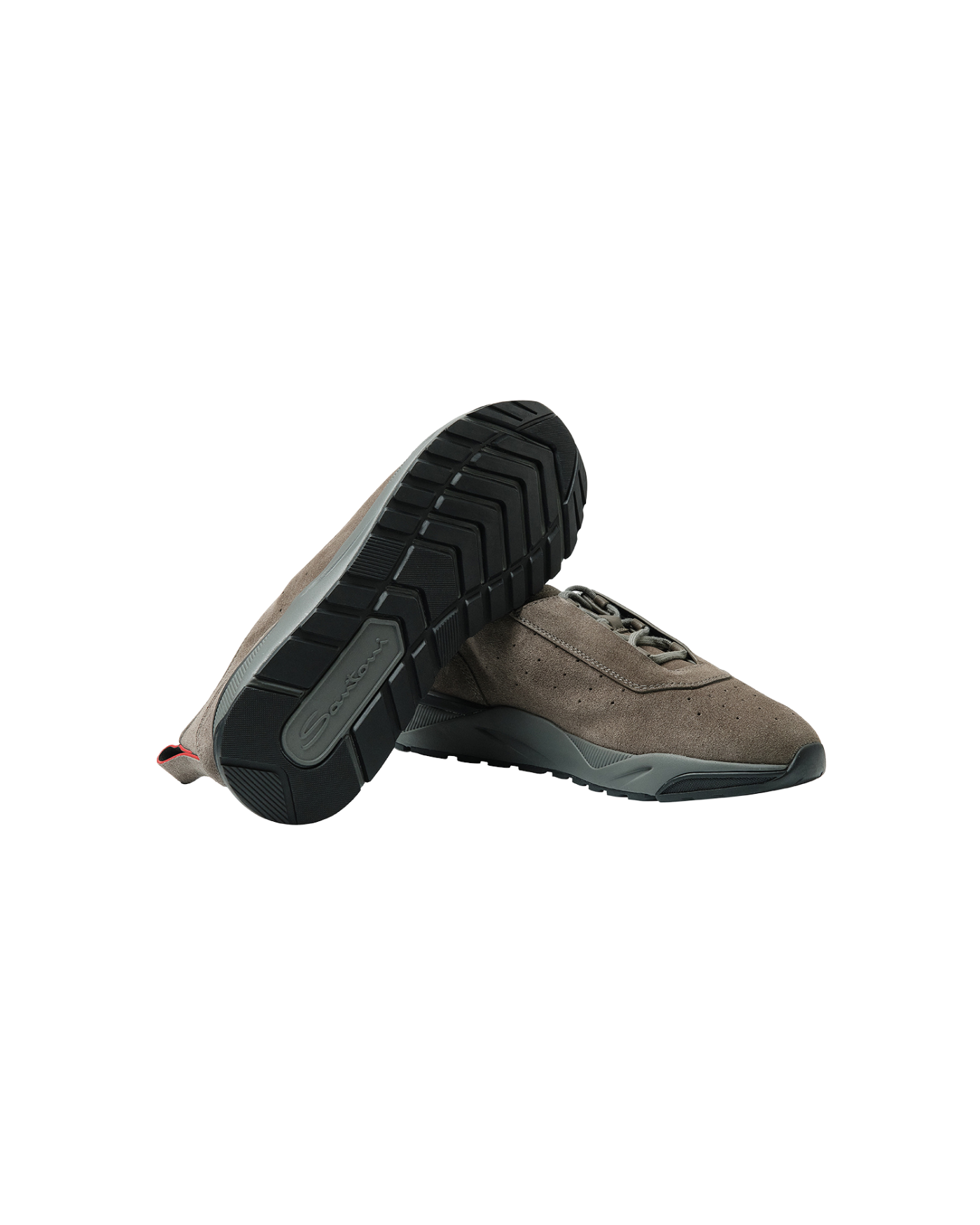 Santoni - Sneaker calf suede - Greige